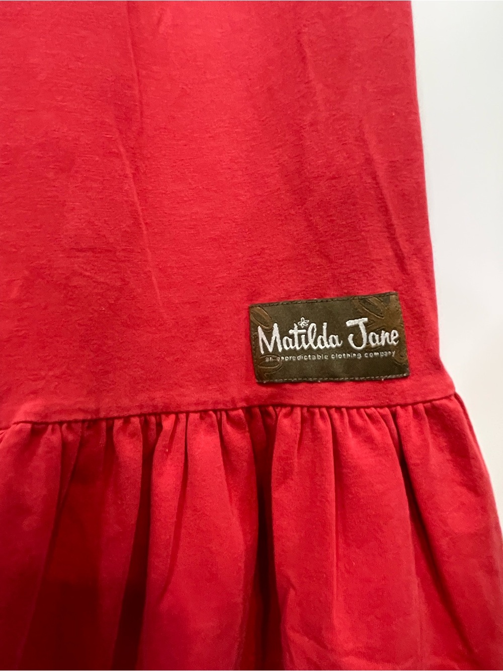 Matilda Jane Red & Light Blue Holiday Ruffle 12 and Big Ruffle bottoms 8 - Picture 5 of 6